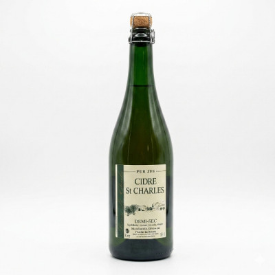 Cidre Fermier St Charles Demi-sec.