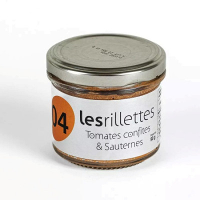Les rillettes tomates confites et Sauternes