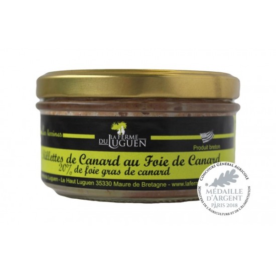 Rillettes de canard au foie gras