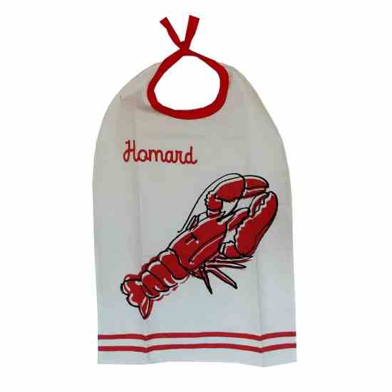 Bavoir homard