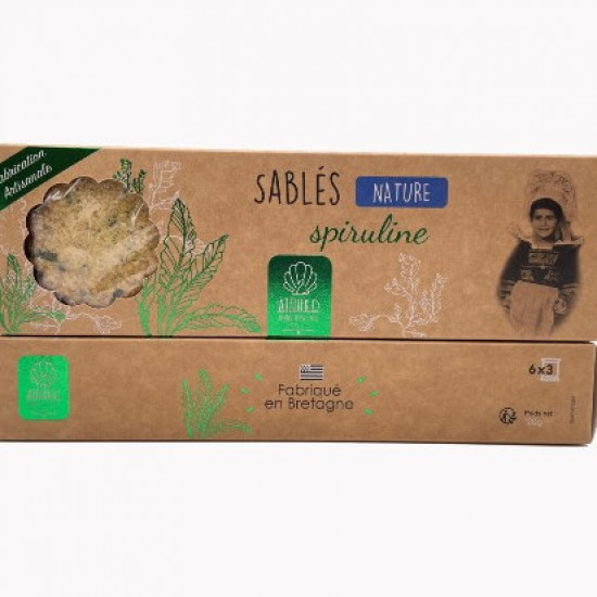 Étui Sablés spiruline nature